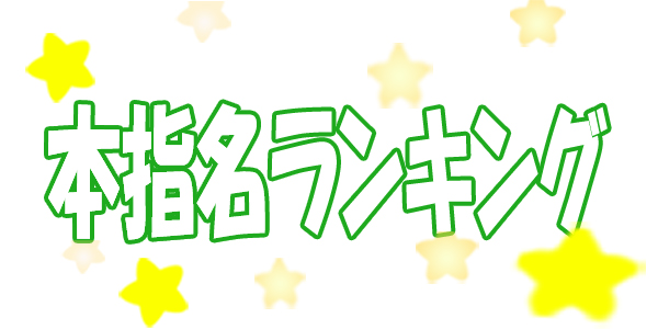 ☆11月度本指名ランキング発表☆